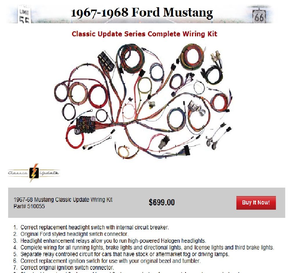 67 Mustang Wiring Harness - Forums at Modded Mustangs